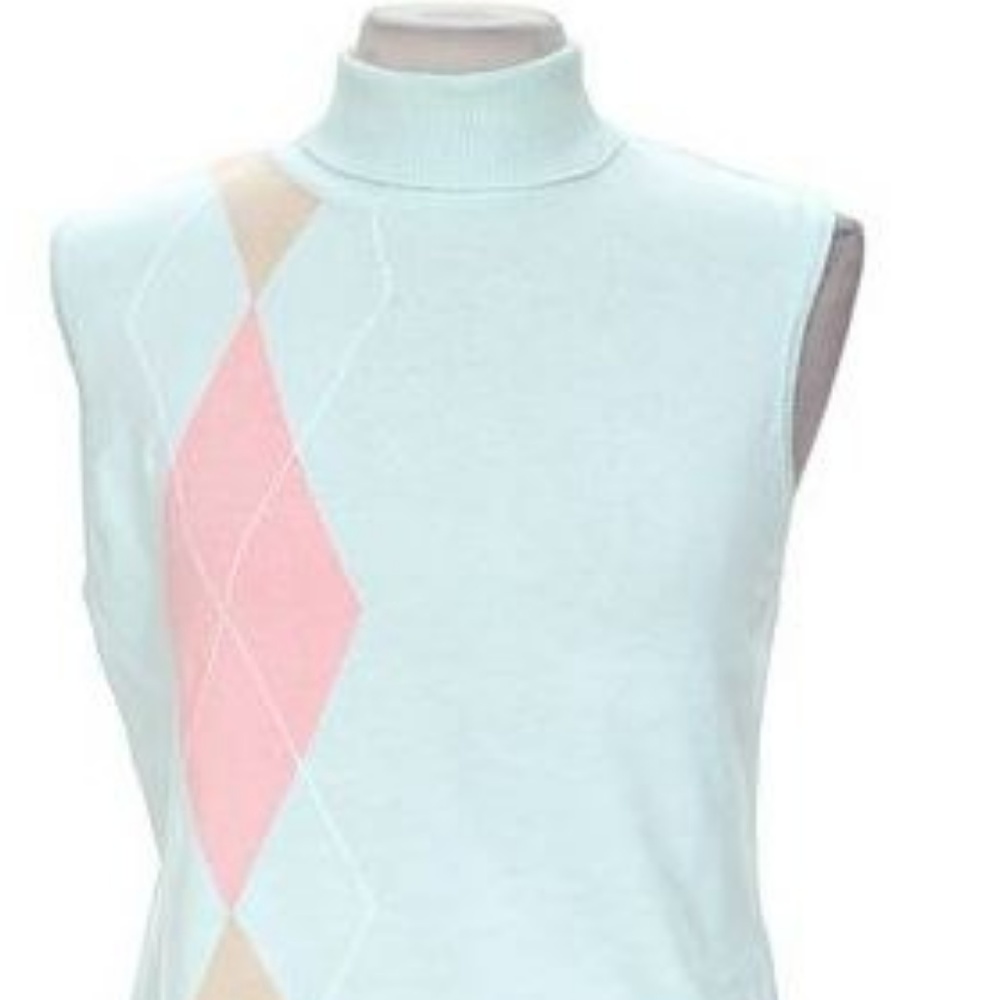 Argyle Turtleneck Tank